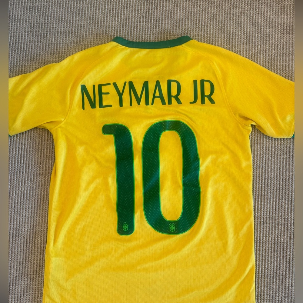 Neymar Jr Brazil Yellow Soccer Jersey